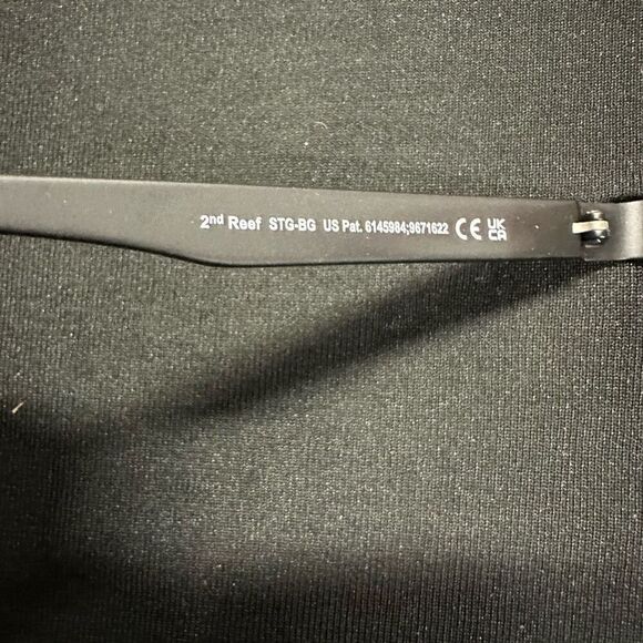 New Maui Jim 2nd Reef Square Aviator Black Sunglasses 607-02 - Picture 6 of 7